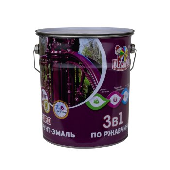 Грунт-эмаль ABC-Farben Olecolor по ржавчине желтая 4 кг полуглянцевая